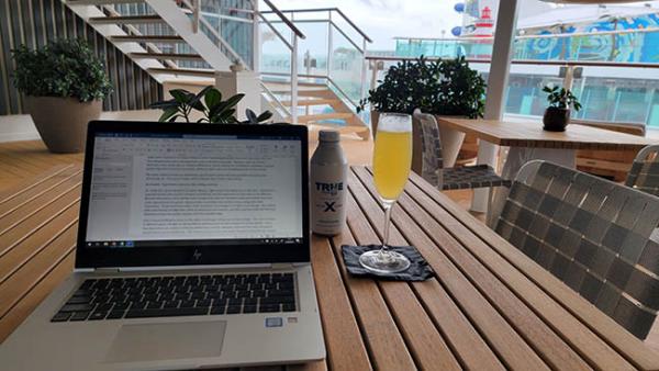 My Office One Day from The Retreat Lounge on Celebrity Edge